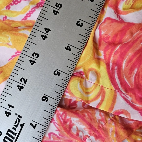 Lilly Pulitzer Men's Capri Trunk Yellow Pink Drawstring Mesh Lined Swim Shorts M - Picture 14 of 14